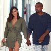 Kim Kardashian et son mari Kanye West sont allés déjeuner au restaurant Ysabel à West Hollywood, le 31 juillet 2016.