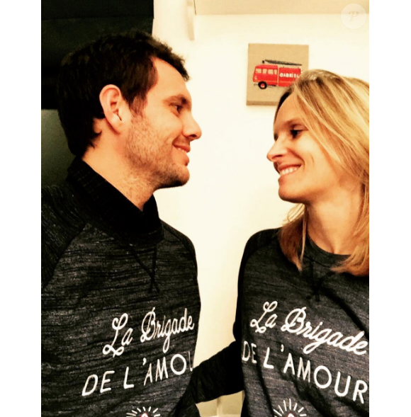 Paul-Henri Mathieu pose avec sa femme Quiterie sur Instagram en novembre 2016.