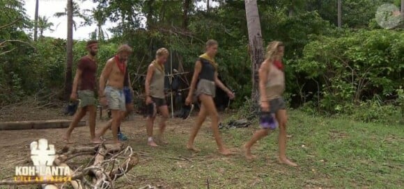 Benoît, Bruno, Ludivine, Jesta et Candice - "Koh-Lanta, L'île au trésor", le 2 décembre 2016 sur TF1.