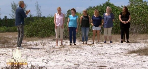 Denis Brogniart face aux proches des aventuriers - "Koh-Lanta, L'île au trésor", le 2 décembre 2016 sur TF1.