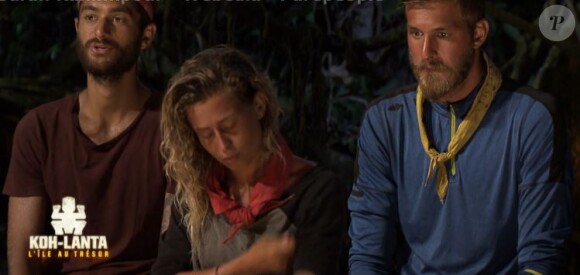 Benoît, Candice et Freddy - "Koh-Lanta, L'île au trésor", le 25 novembre 2016 sur TF1.