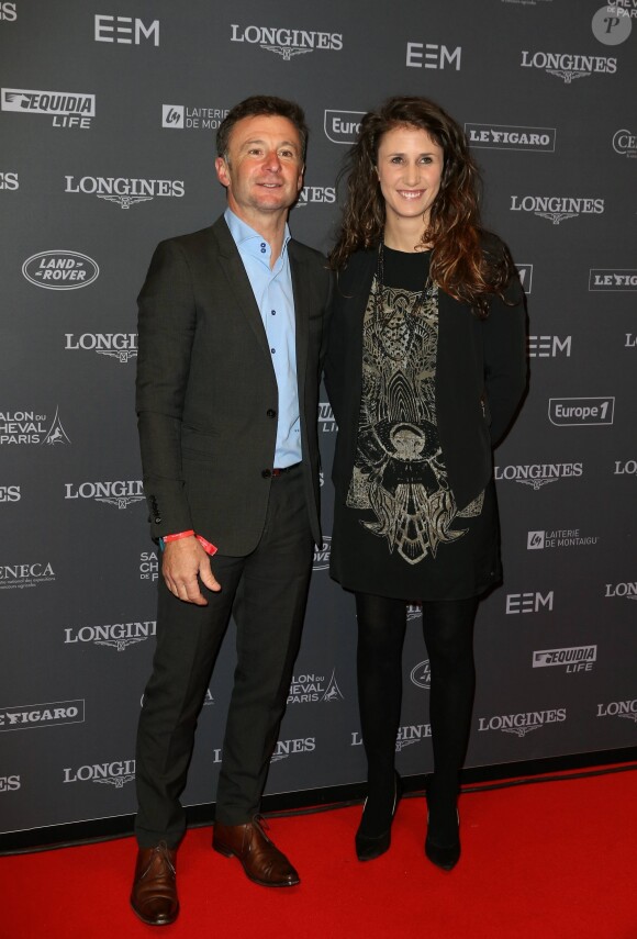 Thierry Rozier et Maëlle Martin lors de la soirée d'ouverture du Longines Masters de Paris 2016 au parc des expositions de Villepinte le 1er décembre 2016. © Dominique Jacovides-Cyril Moreau/Bestimage