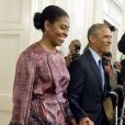 Barack et Michelle Obama à la Maison Blanche. Washington, le 22 novembre 2016.