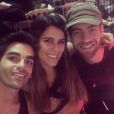 Karine Ferri avec Yann-Alrick Mortreuil et Christophe Licata dans Danse avec les stars - Photo publiée sur Instagram en novembre.