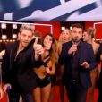 Karine Ferri après sa prestation dans  Danse avec les stars  le 19 novembre 2016, sur TF1.