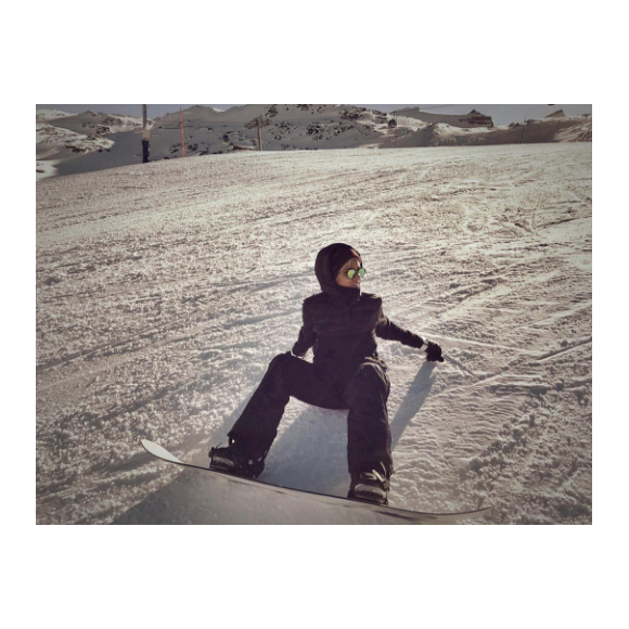 Shy'm en vacances au ski début décembre 2016, à Zermatt en Suisse.