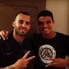 Jesé Rodriguez pose avec Thiago Silva, son co-équipier du PSG. Photo postée sur Instagram en septembre 2016.
