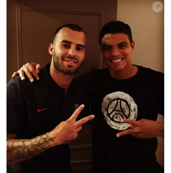 Jesé Rodriguez pose avec Thiago Silva, son co-équipier du PSG. Photo postée sur Instagram en septembre 2016.