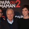 Matthieu Delaporte, Jérôme Seydoux et Sara Giraudeau lors de l'avant-première du film "Papa ou Maman 2" au cinéma Gaumont Alesia à Paris, France, le 5 décembre 2016. © Marc Ausset-Lacroix/Bestimage