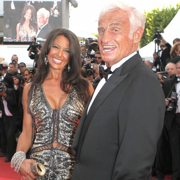 Jean-Paul Belmondo et Barbara Gandolfi à Cannes en mai 2011.