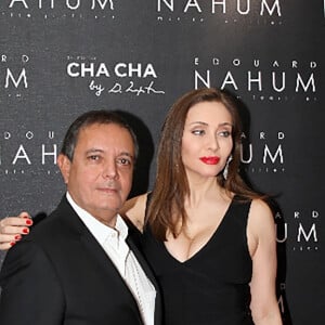 Edouard Nahum et Isabella Orsini (Isabella de Ligne La Tremoille) à la soirée de présentation de la nouvelle collection Edouard Nahum au VIP Room à Paris, le 6 décembre 2016. © Didier Sabardin/Bestimage