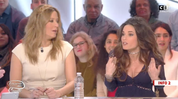Capucine Anav fait des révélations sur sa vie sexuelle dans "Il en pense quoi Camille ?" sur C8. Le 7 décembre 2016.