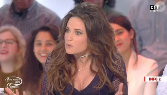 Capucine Anav fait des révélations sur sa vie sexuelle dans "Il en pense quoi Camille ?" sur C8. Le 7 décembre 2016.