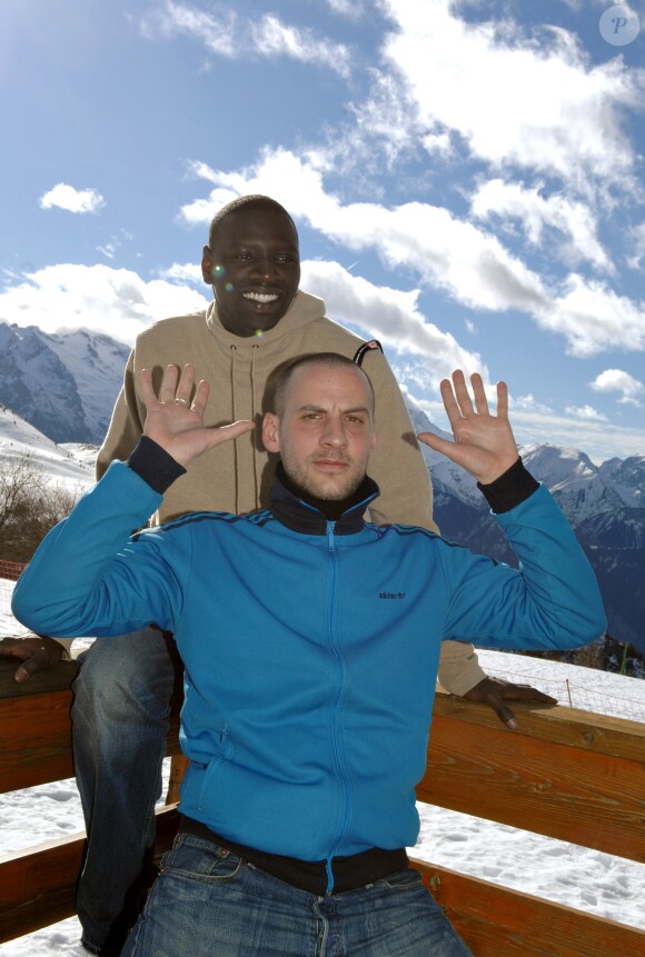 Omar et Fred à l'Alpe d'Huez en 2007