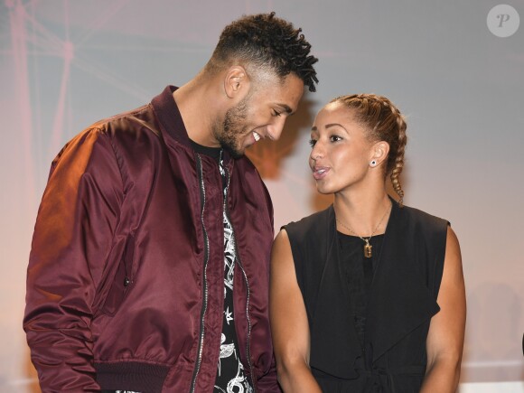 Estelle Mossely et son compagnon Tony Yoka - Soirée des Champions à l'INSEP à Paris le 7 décembre 2016.