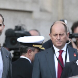 La reine Letizia et le roi Felipe VI d'Espagne visitaient le palais Bolsa à Porto, le 29 novembre 2016, lors de leur visite d'Etat au Portugal.