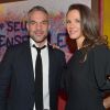 Philippe Bas et La productrice executive Lorie Pester à la Soirée de présentation du clip du collectif "Seul Ensemble" au profit de la Maison des parents de l'hôpital Margency au Cirque Phénix de Paris le 12 décembre 2016. © Giancarlo Gorassini / Bestimage