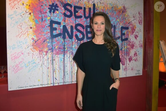 La productrice executive Lorie Pester à la Soirée de présentation du clip du collectif "Seul Ensemble" au profit de la Maison des parents de l'hôpital Margency au Cirque Phénix de Paris le 12 décembre 2016. © Giancarlo Gorassini / Bestimage