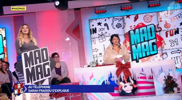Sarah Lopez et Ayem Nour - "Mad Mag" de NRJ12, lundi 11 décembre 2016