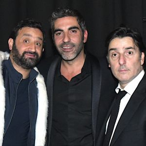 Exclusif - Cyril Hanouna, Ary Abittan et Yvan Attal - Concert de solidarité de l'appel national pour la Tsédaka (Solidarité de la Communauté Juive de France envers les israélites et non israélites démunis) au Palais des Sports à Paris le 12 décembre 2016. Chaque année, l'Appel national pour la tsédaka mobilise dans un même élan de générosité, l’ensemble de la communauté juive de France pour soutenir des programmes sociaux. © Erez Lichtfeld/Bestimage