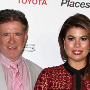 Alan Thicke et sa femme Tanya Callau - 25ème EMA Awards aux Studios Warner Bros à Burbank le 24 octobre 2015.