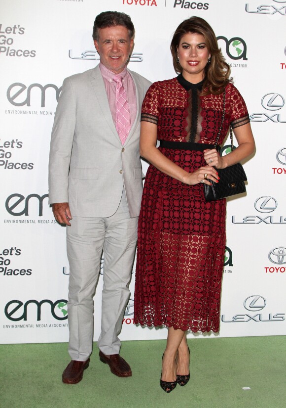 Alan Thicke et sa femme Tanya Callau - 25ème EMA Awards aux Studios Warner Bros à Burbank le 24 octobre 2015.