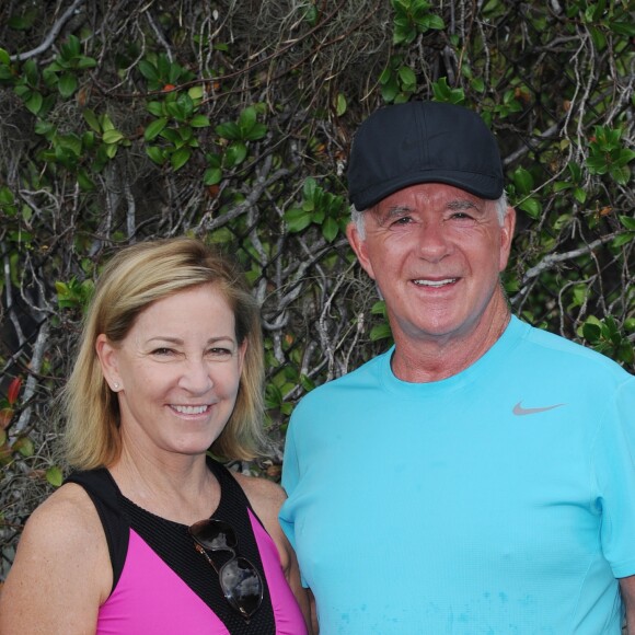 Chris Evert et Alan Thicke participent au gala de tennis Chris Evert/Raymond James Pro-Celebrity en Floride le 18 novembre 2016