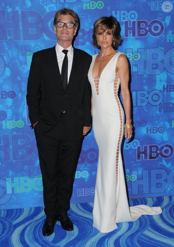 Harry Hamlin, Lisa Rinna à la Soirée HBO post Emmy Awards à la suite de la 68ème soirée des Emmy Awards à Los Angeles le 18 septembre 2016. © Birdie Thompson/AdMedia via ZUMA Wire / Bestimage