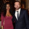 Samuel Le Bihan et sa compagne Daniela Beye - Gala de charité annuel de la "Maud Fontenoy Foundation" à l'hôtel Bristol à Paris, le 4 juin 2015.