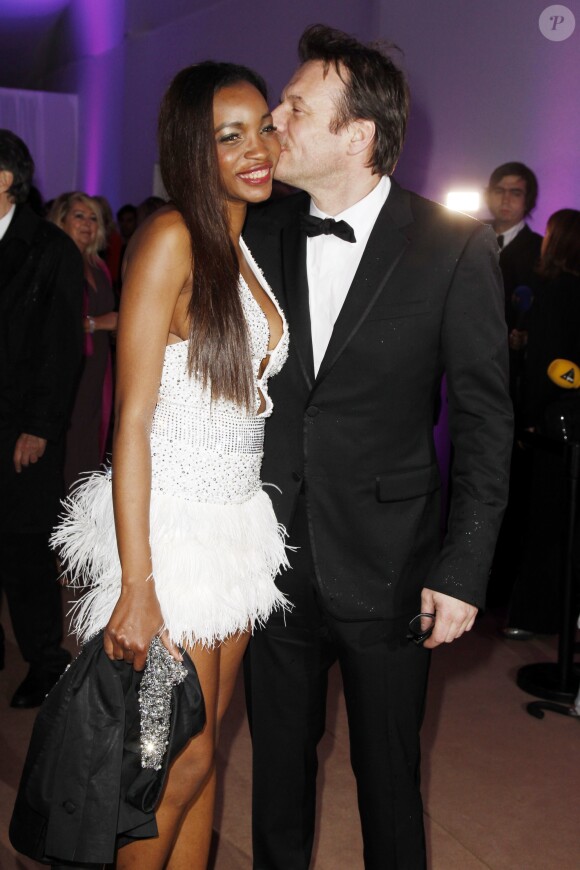 Samuel Le Bihan et sa compagne Daniela - Dîner du 65ème annicversaire du festival de Cannes, le 20 mai 2012.