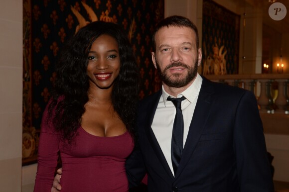 Samuel Le Bihan et sa compagne Daniela Beye - Gala de charité annuel de la "Maud Fontenoy Foundation" à l'hôtel Bristol à Paris, le 4 juin 2015.
