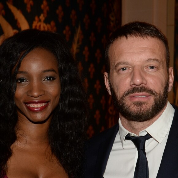 Samuel Le Bihan et sa compagne Daniela Beye - Gala de charité annuel de la "Maud Fontenoy Foundation" à l'hôtel Bristol à Paris, le 4 juin 2015.