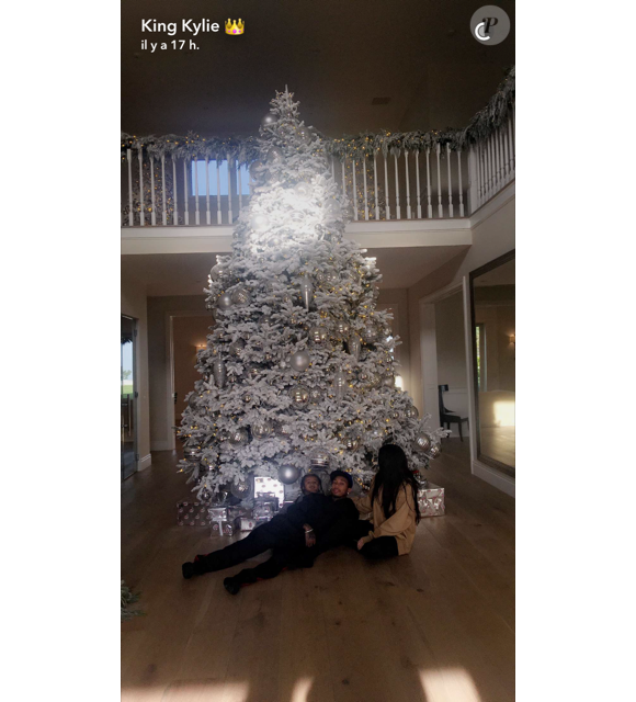Kylie Jenner, Tyga et son fils King Cairo le 14 décembre 2016