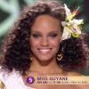 Miss Guyane 2016 : Alicia Aylies - Les 12 demi-finalistes défilent en bikini. Concours Miss France 2017. Sur TF1, le 17 décembre 2016. 