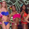 Les 12 demi-finalistes défilent en bikini. Concours Miss France 2017. Sur TF1, le 17 décembre 2016. 