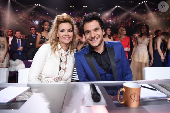 Ingrid Chauvin et Amir - Le jury de Miss France 2017. TF1, 17 décembre 2016.