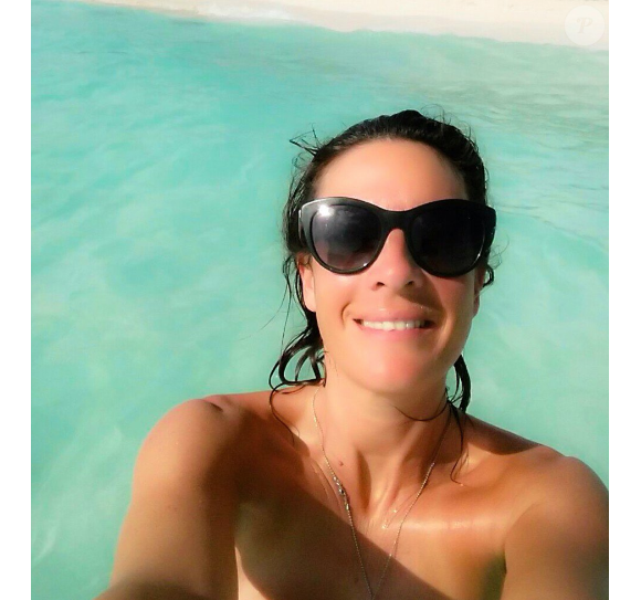 Eve Angeli en vacances au Mexique. Photo publiée sur Twitter, le 20 décembre 2016