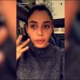 Coralie Porrovecchio les lèvres gonflées après sa séance de micro-pigmentation des lèvres, décembre 2016