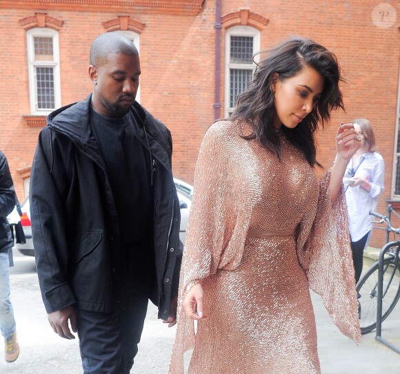 Kim Kardashian et Kanye West se rendent au " Vogue 100 Festival: Fashion, Friendship and Fabulous Lashes", à Londres, le 21 mai 2016.