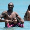 Kobe Bryant, sa femme Vanessa Laine et leurs filles Natalia Diamante et Gianna Maria-Onore en vacances à Mykonos le 25 juin 2014.