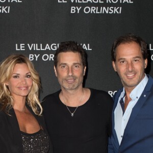 Exclusif - Première sortie de Ingrid Chauvin et son mari Thierry Peythieu depuis la naissance de leur fils Tom à l'iinauguration du Village Royal By Richard Orlinski à Paris le 15 septembre 2016. © Bellak-Moreau/Bestimage