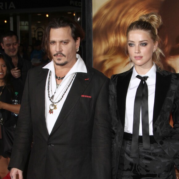 Johnny Depp et sa femme Amber Heard - Première de "The Danish Girl" au théatre Westwood village à Westwood le 21 novembre 2015.