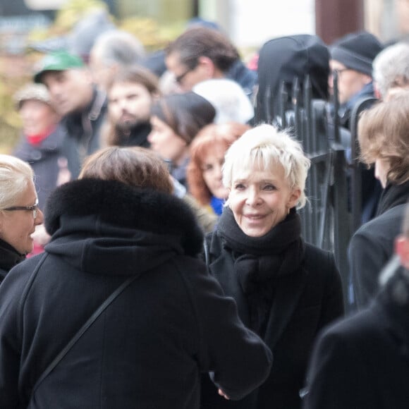 Tonie Marshall aux obsèques de Michèle Morgan en l'église Saint-Pierre de Neuilly-sur-Seine, le 23 décembre 2016.