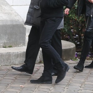 Samantha Marshall, petite-fille de Michèle Morgan, aux obsèques de Michèle Morgan en l'église Saint-Pierre de Neuilly-sur-Seine, le 23 décembre 2016.