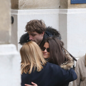 Charlotte (arrière petite-fille de Michèle Morgan) aux obsèques de Michèle Morgan en l'église Saint-Pierre de Neuilly-sur-Seine, le 23 décembre 2016.