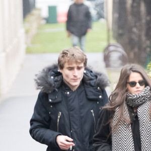 Charlotte (arrière petite-fille de Michèle Morgan) aux obsèques de Michèle Morgan en l'église Saint-Pierre de Neuilly-sur-Seine, le 23 décembre 2016.