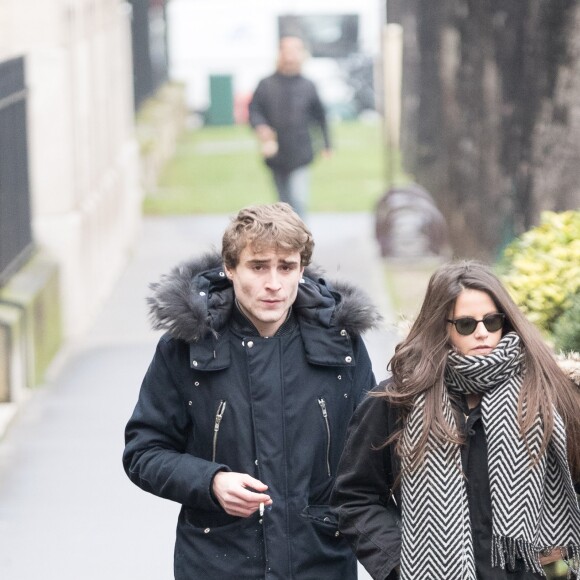 Charlotte (arrière petite-fille de Michèle Morgan) aux obsèques de Michèle Morgan en l'église Saint-Pierre de Neuilly-sur-Seine, le 23 décembre 2016