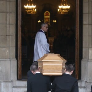 Obsèques de Michèle Morgan en l'église Saint-Pierre de Neuilly-sur-Seine, le 23 décembre 2016.