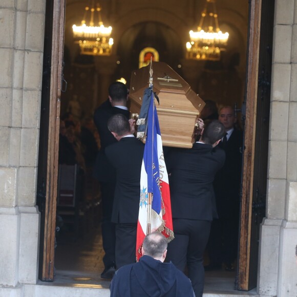 Obsèques de Michèle Morgan en l'église Saint-Pierre de Neuilly-sur-Seine, le 23 décembre 2016.