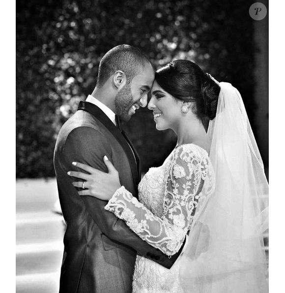 L'attaquant du PSG Lucas Moura a épousé Larissa Saad au Brésil, le 23 décembre 2016.